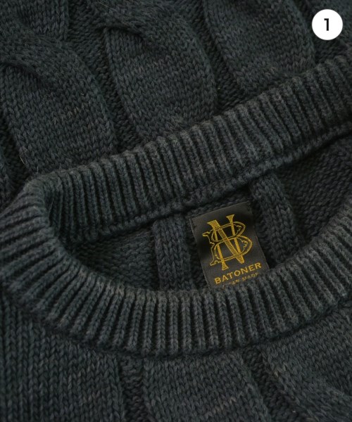 BATONER（バトナー）ニット・セーター 紺 サイズ:2(M位) メンズ/2200629828032