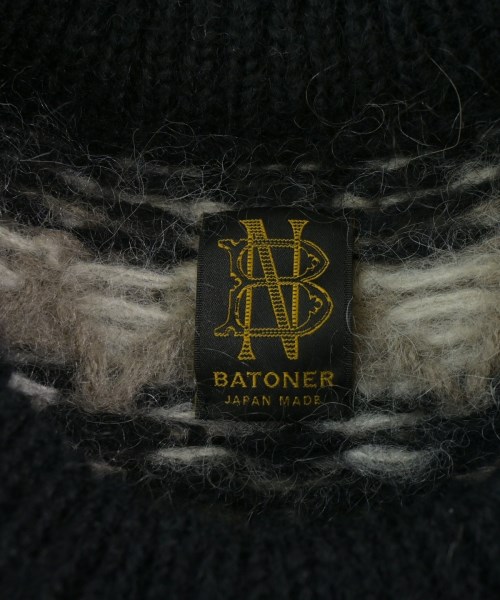 BATONER（バトナー）ニット・セーター 黒 サイズ:1(S位) メンズ/2200607135053