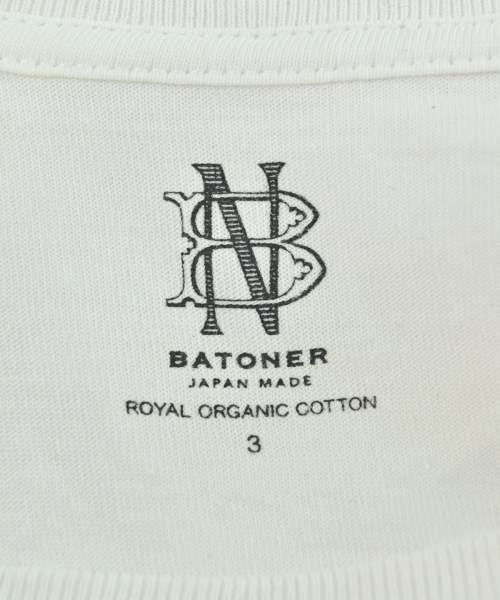 BATONER（バトナー）Tシャツ・カットソー 白 サイズ:3(L位) メンズ/2200605240070