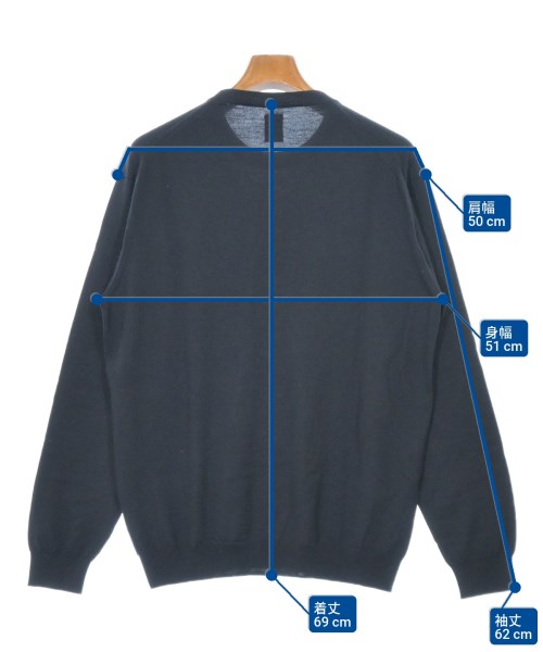 BATONER（バトナー）ニット・セーター 紺 サイズ:3(L位) メンズ/2200677392103