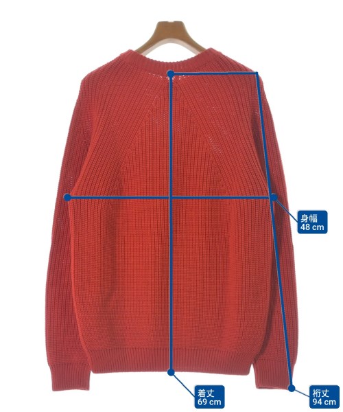 BATONER（バトナー）ニット・セーター 赤 サイズ:3(L位) メンズ/2200680813039