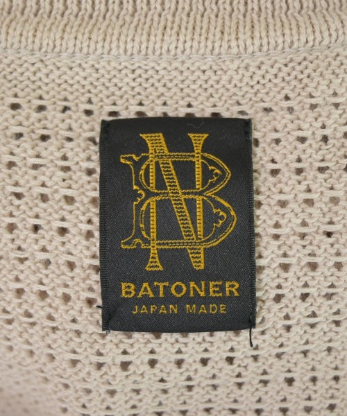 BATONER（バトナー）ニット・セーター ベージュ サイズ:1(S位) メンズ/2200700364077