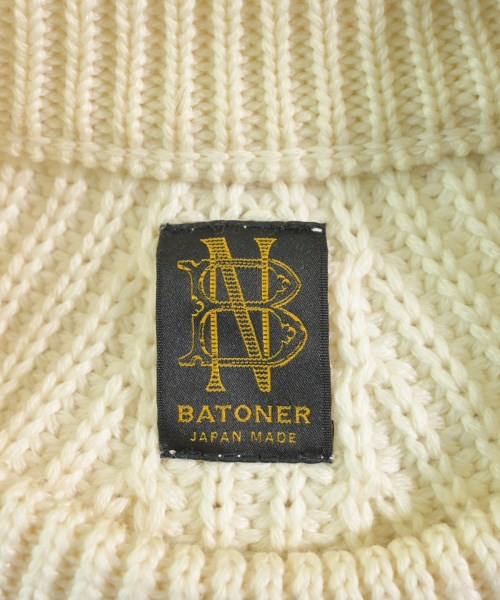 BATONER（バトナー）ニット・セーター 白 サイズ:1(S位) メンズ/2200698260061