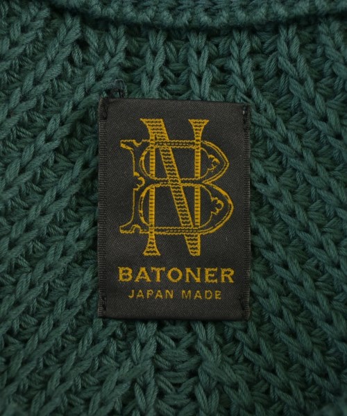 BATONER（バトナー）ニット・セーター 緑 サイズ:1(S位) メンズ/2200660657035