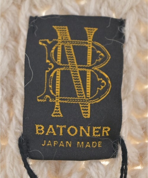 BATONER（バトナー）マフラー 白 サイズ:F メンズ/2200714501130