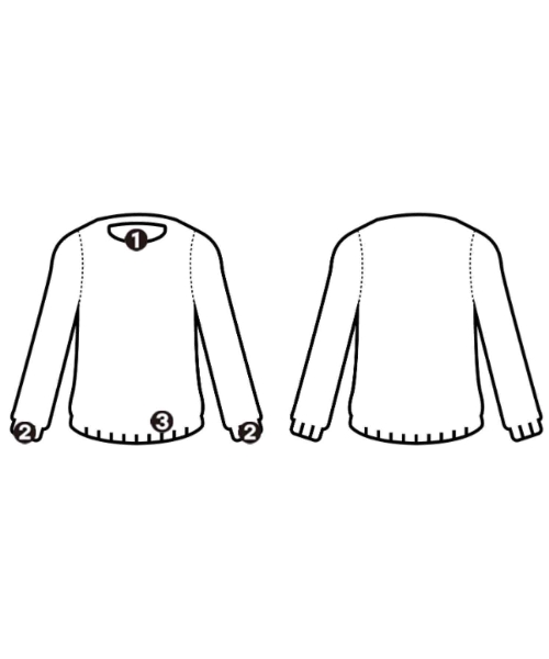 BATONER（バトナー）ニット・セーター 白 サイズ:3(L位) メンズ/2200646160085