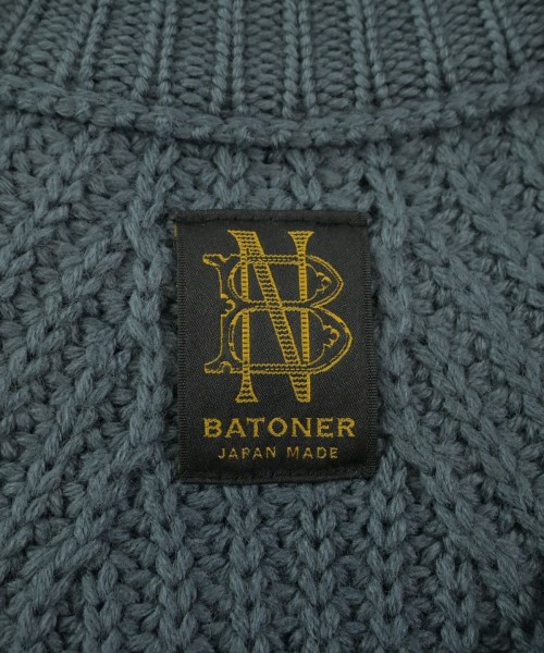 BATONER（バトナー）ニット・セーター 青 サイズ:1(S位) メンズ/2200638240030