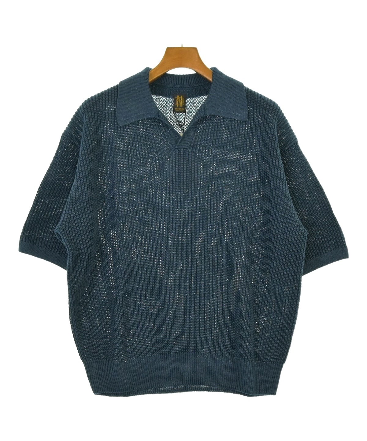 BATONER バトナー コットンニット セーター ネイビー 日本製 BATONER（バトナー）ニット・セーター 紺 サイズ:2(M位) メンズ