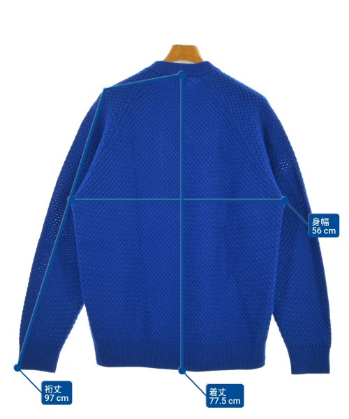 BATONER（バトナー）ニット・セーター 青 サイズ:3(L位) メンズ/2200647877050
