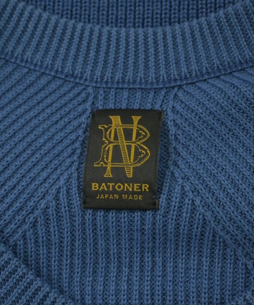 BATONER（バトナー）ニット・セーター 青 サイズ:3(L位) メンズ/2200690538076