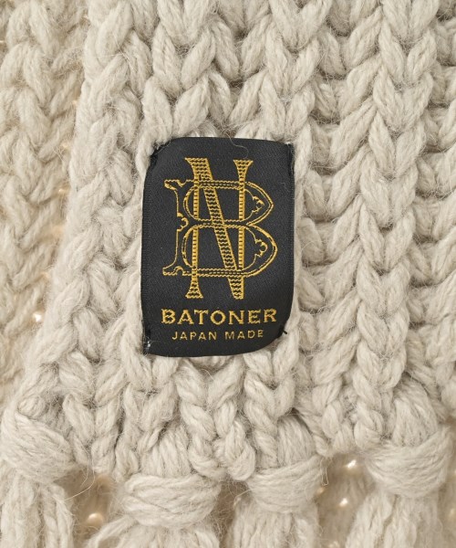 BATONER（バトナー）マフラー ベージュ サイズ:- メンズ/2200665345036