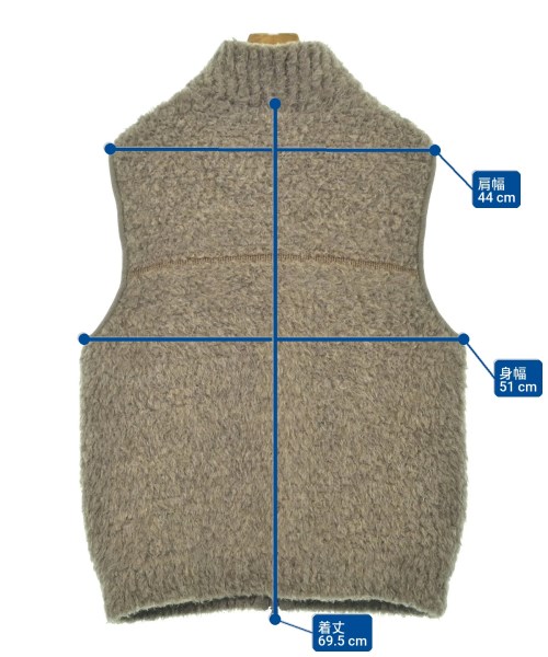 BATONER（バトナー）ベスト ベージュ サイズ:2(M位) メンズ/2200659938169