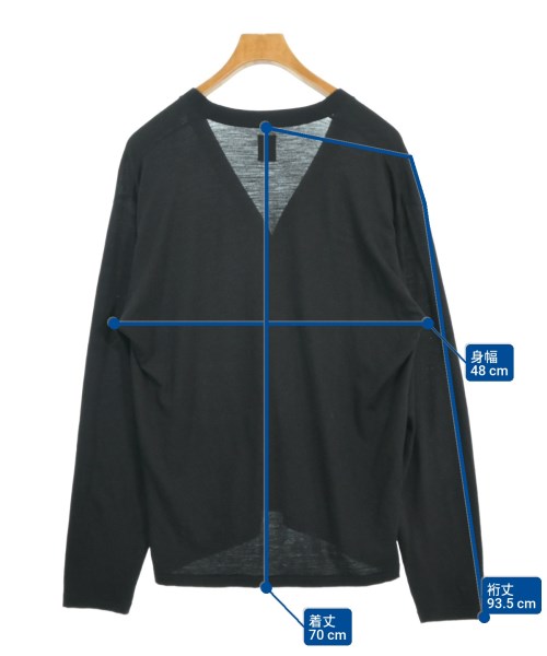 BATONER（バトナー）カーディガン 黒 サイズ:2(M位) メンズ/2200669638066