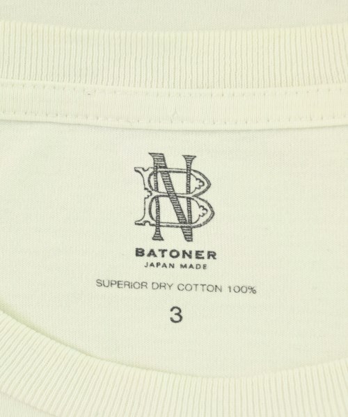 BATONER（バトナー）Tシャツ・カットソー 白 サイズ:3(L位) メンズ/2200718554170