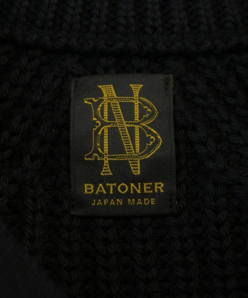 BATONER（バトナー）ニット・セーター 黒 サイズ:1(S位) メンズ/2200726691010