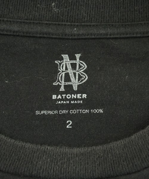 BATONER（バトナー）Tシャツ・カットソー 黒 サイズ:2(M位) メンズ/2200726417054