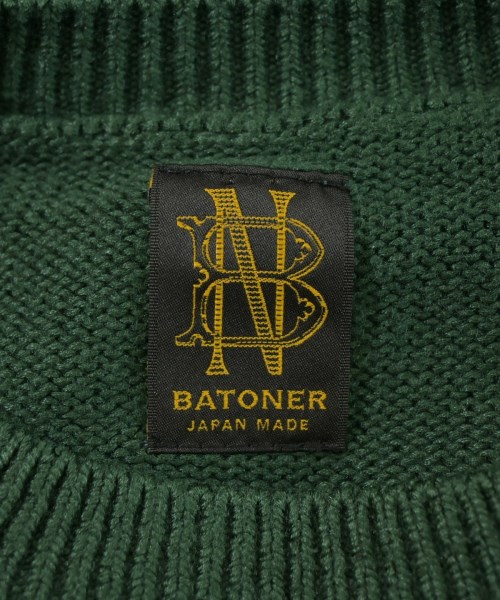 BATONER（バトナー）ニット・セーター 緑 サイズ:2(M位) メンズ/2200678988374