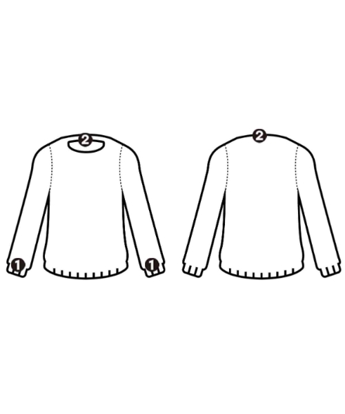 BATONER（バトナー）カーディガン 青 サイズ:2(M位) レディース/2200610347252