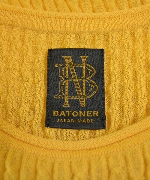 BATONER（バトナー）ニット・セーター 黄 サイズ:1(S位) レディース/2200628276087