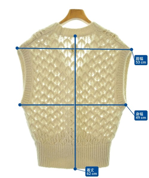 BATONER（バトナー）ベスト/ノースリーブ ベージュ サイズ:1(S位) レディース/2200673603012