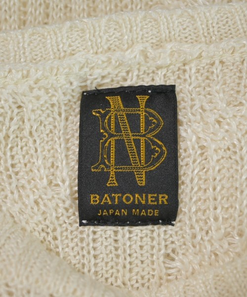 BATONER（バトナー）ベスト/ノースリーブ 白 サイズ:1(S位) レディース/2200679642039