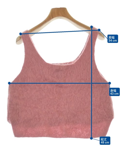 BATONER（バトナー）ベスト ピンク サイズ:F レディース/2200632956074