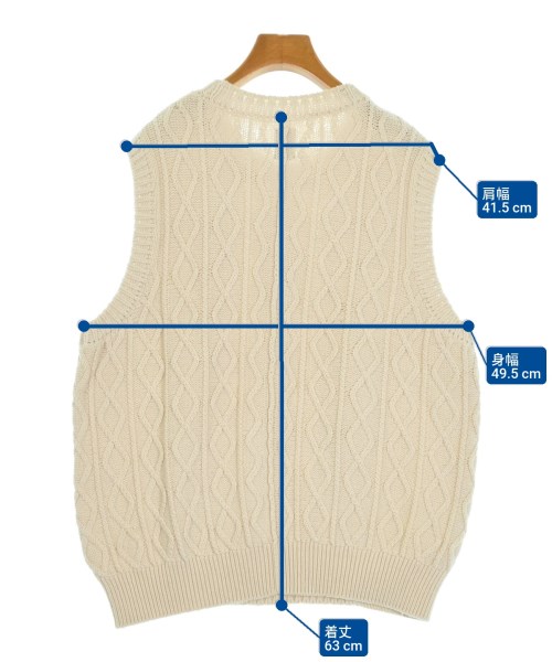 BATONER（バトナー）ベスト 白 サイズ:2(M位) レディース/2200647822180