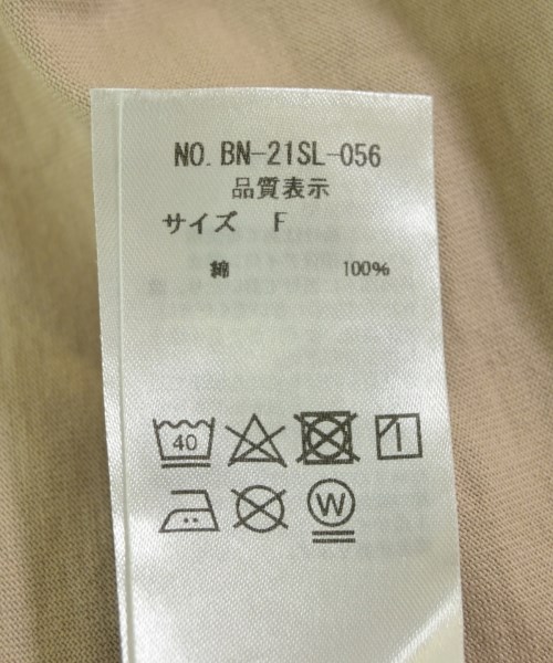 BATONER（バトナー）Tシャツ・カットソー ベージュ サイズ:F レディース/2200724899029