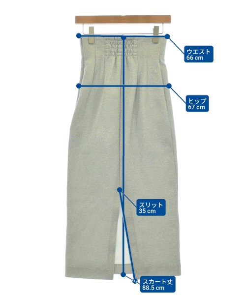 Drawing Numbers（ドローイングナンバーズ）ロング・マキシ丈スカート グレー サイズ:36(S位) レディース/2200630900017