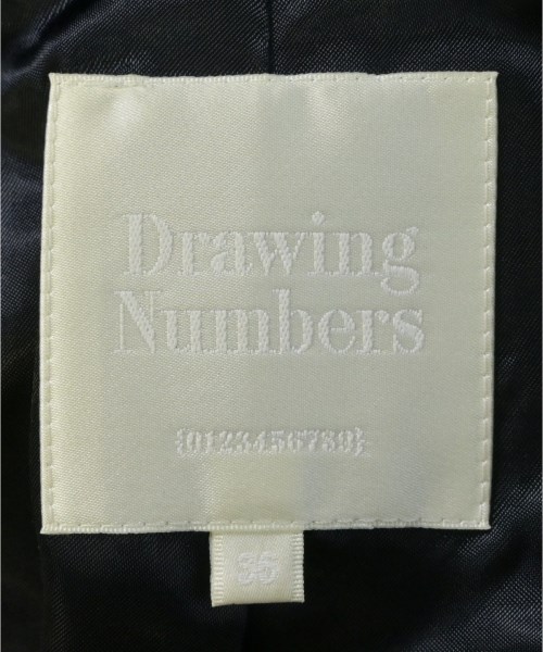 Drawing Numbers（ドローイングナンバーズ）ジャケット 黒 サイズ:36(S位) レディース/2200649249022