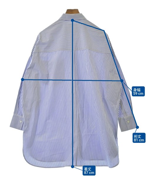 Drawing Numbers（ドローイングナンバーズ）カジュアルシャツ 青 サイズ:38(M位) レディース/2200642668127