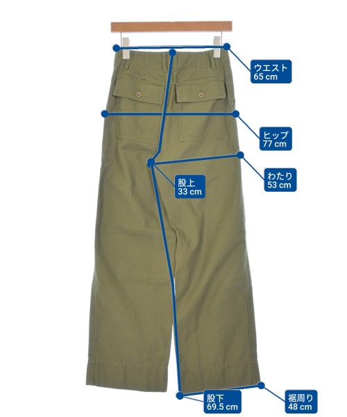 Drawing Numbers（ドローイングナンバーズ）カーゴパンツ カーキ サイズ:36(S位) レディース/2200669149043