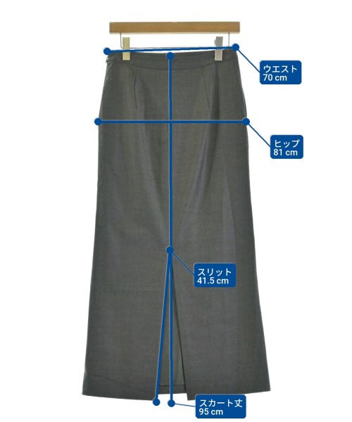 Drawing Numbers（ドローイングナンバーズ）ロング・マキシ丈スカート グレー サイズ:38(M位) レディース/2200714740065