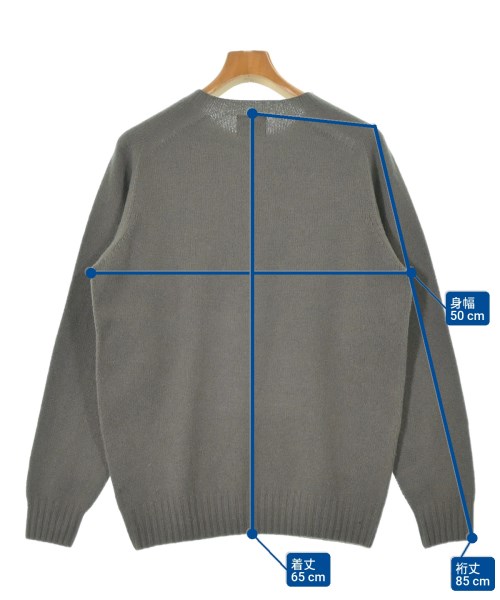 Morris&Sons（モリスアンドサンズ）ニット・セーター カーキ サイズ:42(XS位) メンズ/2200629884069