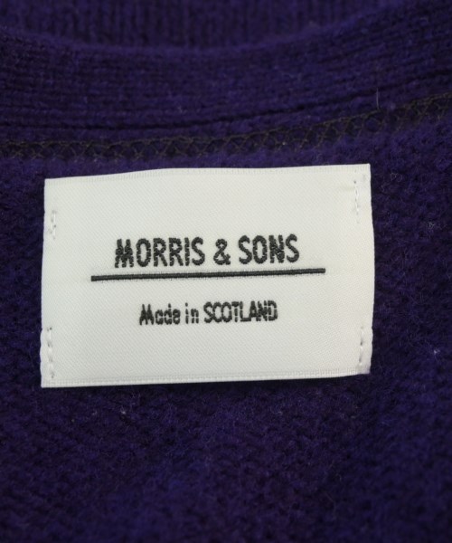 Morris&Sons（モリスアンドサンズ）カーディガン 紫 サイズ:44(S位) メンズ/2200728955011