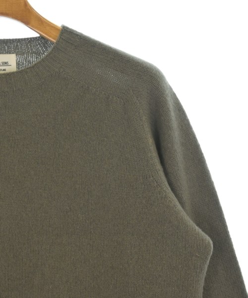 Morris&Sons（モリスアンドサンズ）ニット・セーター カーキ サイズ:42(XS位) メンズ/2200678469118