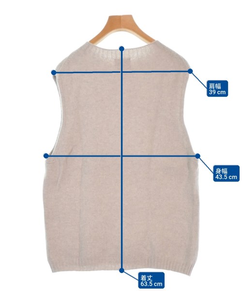 Morris&Sons（モリスアンドサンズ）ベスト グレー サイズ:F レディース/2200663558056