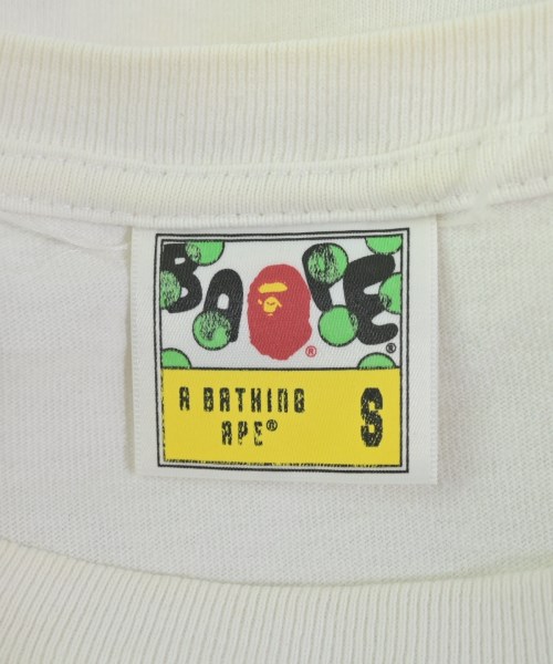 A BATHING APE（アベイシングエイプ）Tシャツ・カットソー 白 サイズ:S レディース/2200610600043