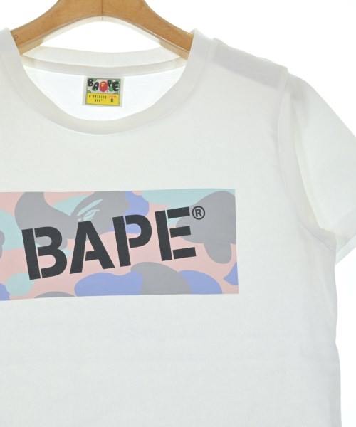 A BATHING APE（アベイシングエイプ）Tシャツ・カットソー 白 サイズ:S レディース/2200618796045