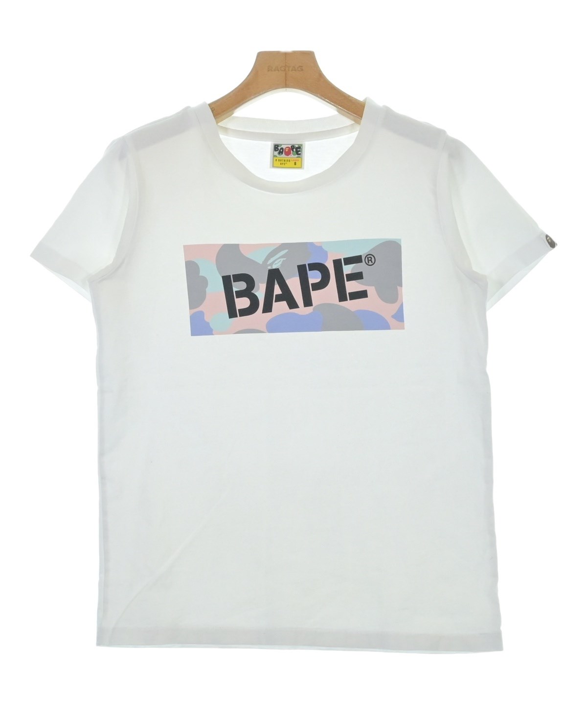腹ペコ商品です A BATHING APE（アベイシングエイプ）Tシャツ・カットソー 白 サイズ:S