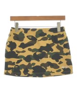 A BATHING APE（アベイシングエイプ）ミニスカート 黄 サイズ:S レディース/2200605603042