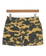 A BATHING APE（アベイシングエイプ）ミニスカート 黄 サイズ:S レディース/2200605603042