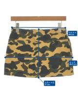 A BATHING APE（アベイシングエイプ）ミニスカート 黄 サイズ:S レディース/2200605603042