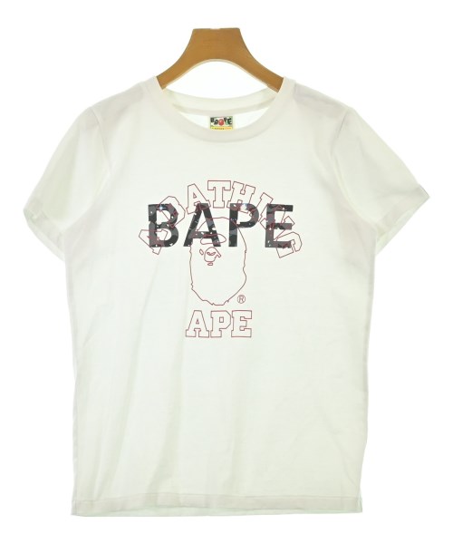 A BATHING APE(アベイシングエイプ)Tシャツ・カットソー 白 サイズ:S/2200674529069