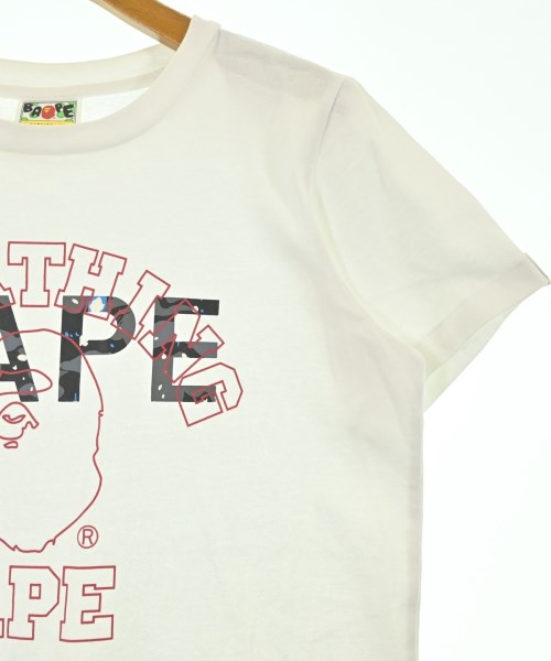 A BATHING APE（アベイシングエイプ）Tシャツ・カットソー 白 サイズ:S レディース/2200674529069