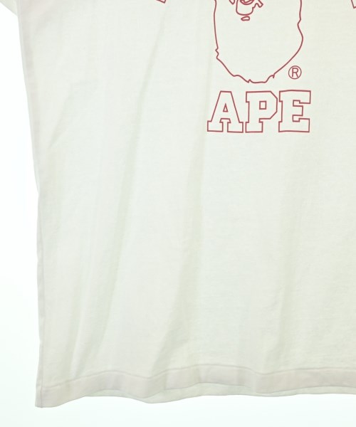 A BATHING APE（アベイシングエイプ）Tシャツ・カットソー 白 サイズ:S レディース/2200674529069