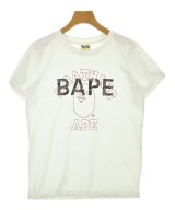 A BATHING APE（アベイシングエイプ）Tシャツ・カットソー 白 サイズ:S レディース/2200674529069