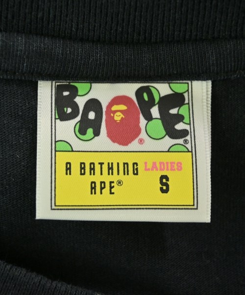 A BATHING APE（アベイシングエイプ）Tシャツ・カットソー 黒 サイズ:S レディース/2200674529076