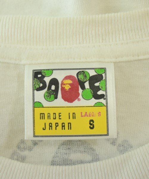 A BATHING APE（アベイシングエイプ）Tシャツ・カットソー 白 サイズ:S レディース/2200701524128