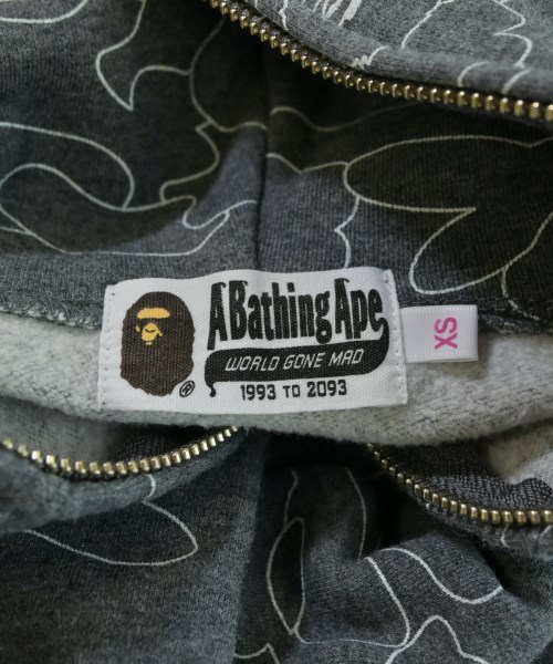 A BATHING APE（アベイシングエイプ）パーカー グレー サイズ:XS レディース/2200653887449